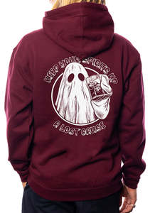 Fleece: Spirits  Maroon Hoodie