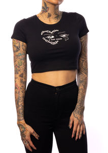 Womens Tees: Tears Fitted Crop Tee