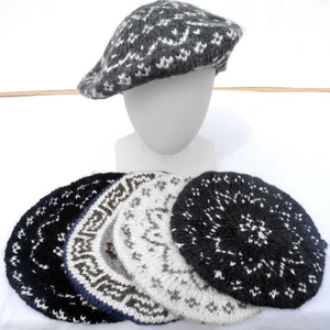 Products: Hand Knitted Acrylic Berets Alpaca SuriBol