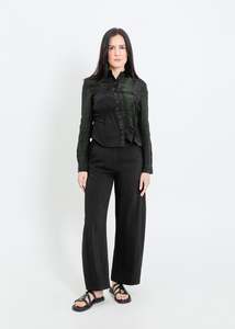HARDING BLOUSE / BLACK-GREEN