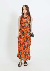 PARIS DRESS / FRAGILE BLOOMS-PEONY PARADE