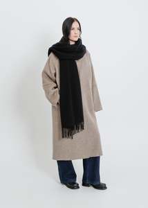 Winter Scarves: FRANCESCA SCARF / BLACK