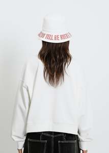 ROSE NOLAN HAT / WHITE-RED