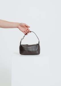 Accessories: MALO LEATHER BAG / MAHOGANY