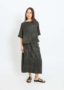 Sale Skirts: LINDSAY SKIRT / WASHED KHAKI