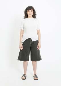 WALKER PLEAT TOP / WHITE