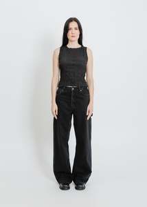 WESLEY PLEAT TANK / BLACK
