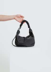 Accessories Bags Handbags: CRESCENT GATHER BAG / BLACK