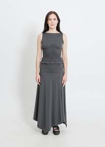 Skirts: SMITH SKIRT / GRAPHITE