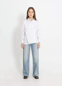 Shirts: SATINE SHIRT / WHITE