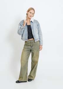 Black Coats: PIP DENIM JACKET / LIGHT INDIGO