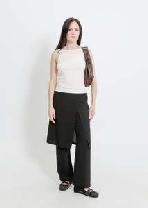 SLOANE PANT SKIRT / BLACK