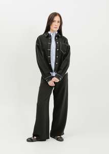 Shirts: Ramona Denim Shirt / Washed Black