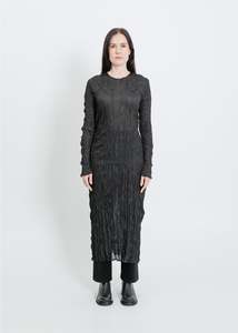 Winter Dresses: Rooney Pleat Dress / Black