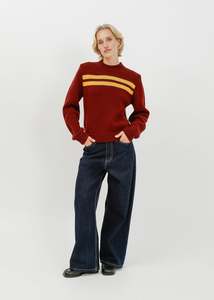 Knit Tops: Waylen Knit Sweat / Pinot-Chartruese