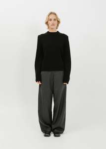 Knit Tops: Waylen Knit Sweat / Black