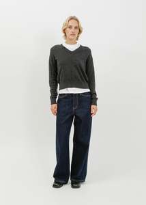 Nicolas Knit Top / Charcoal