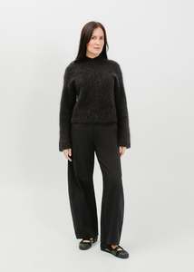 Knit Tops: Myles Knit Sweat / Black