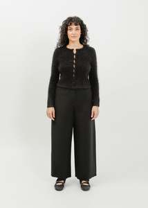 Knit Tops: Lily Knit Cardi / Black