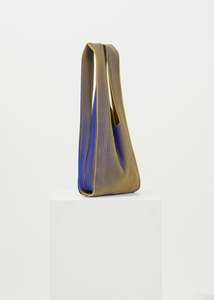 Accessories: Bay Knit Tote / Cobalt-Gold