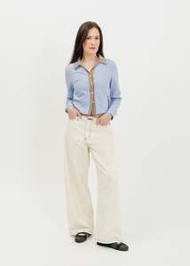 Shirts: Alora Shirt / Blue-White