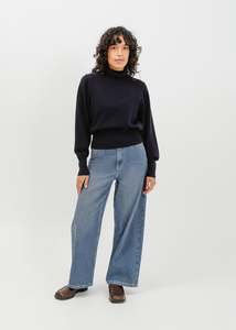 Knit Tops: Benson Knit Top / Navy