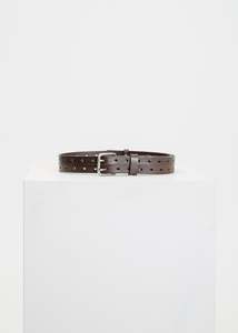 Bray Double Belt / Dark Brown