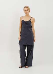 New Arrivals: Cedar Dress / Black-Navy Check