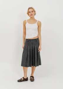 Macie Skirt / Washed Charcoal
