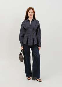 Darwin Shirt / Black-Navy Check