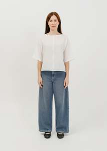Tops Tops By Colour Black Tops: Daisy Tee / White