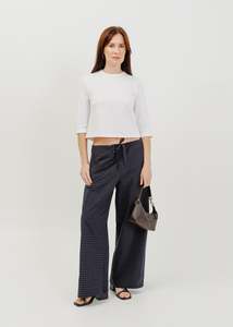 Gwyneth 3/4 Sleeve Tee / White