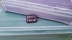 They/Them Enamel Pin