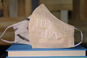 Alphabet Merch: Pronoun Mask: He/They Kiwiana