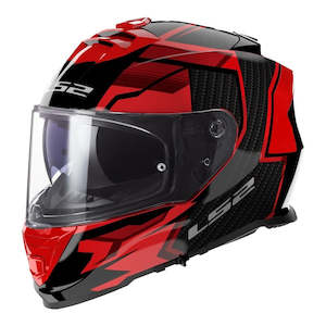 LS2 FF800 Storm II Tracker Helmets - Black / Red 06