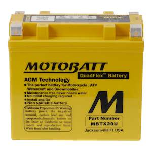 Motobatt Battery Quadflex AGM - MBTX20U