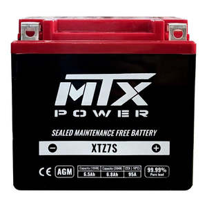 MTX Power Battery AGM - XTZ7S (fits YTX5L-BS)