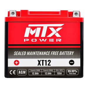 MTX Power Battery AGM - XT12 (fits YTX12-BS)