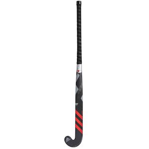 Sticks: Adidas V24 Carbon Hockey Stick - Black/Active Maroon