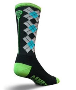 Sock Guy Game On Check Sticks Lacrosse Crew Socks