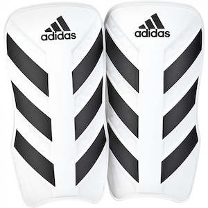 Football Shin Pads: Adidas Everlite Black/White Shin Guards