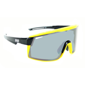 Sunglasses: Optic Nerve - FixieMAX Black/Yellow w Silver Flash Mirror