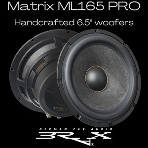 Speakers: Brax Matrix ML165 PRO 6.5" woofers