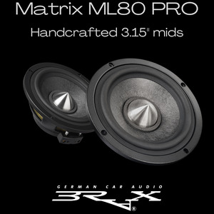 Speakers: Brax Matrix ML80 PRO 3.15" midrange speakers