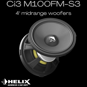 Speakers: Helix Ci3 M100FM-S3 4 inch midrange speakers