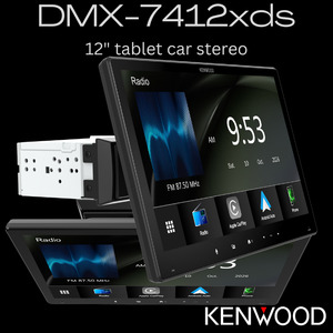 Head Unit: Kenwood DMX-7412xds 12" CarPlay + AndroidAuto stereo