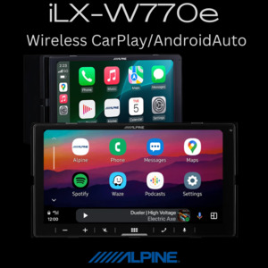Head Unit: Alpine iLX-w770 CarPlay AndroidAuto stereo