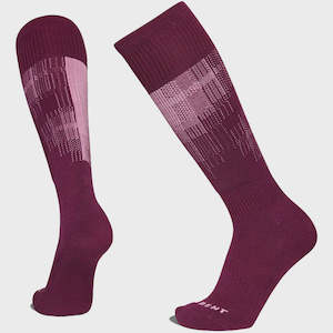 Le Bent: Le Bent Pixel Light Cushion Snow Sock - Mauve Wine
