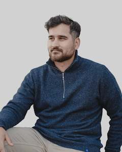 Hemprino Quarter Zip - Navy