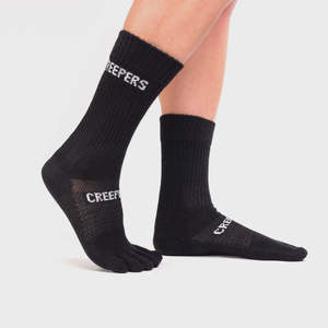 Footwear: Creepers Merino Toe Socks - Crew Length